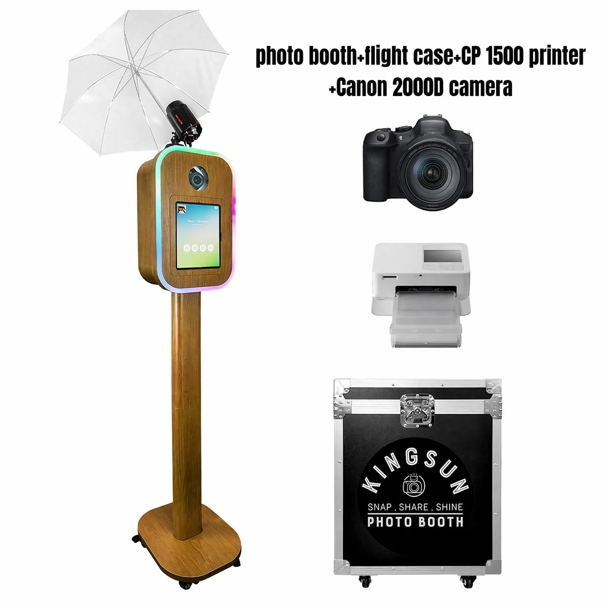 Professional iPad DSLR Photo Booth Machine For Weddings Or Parties