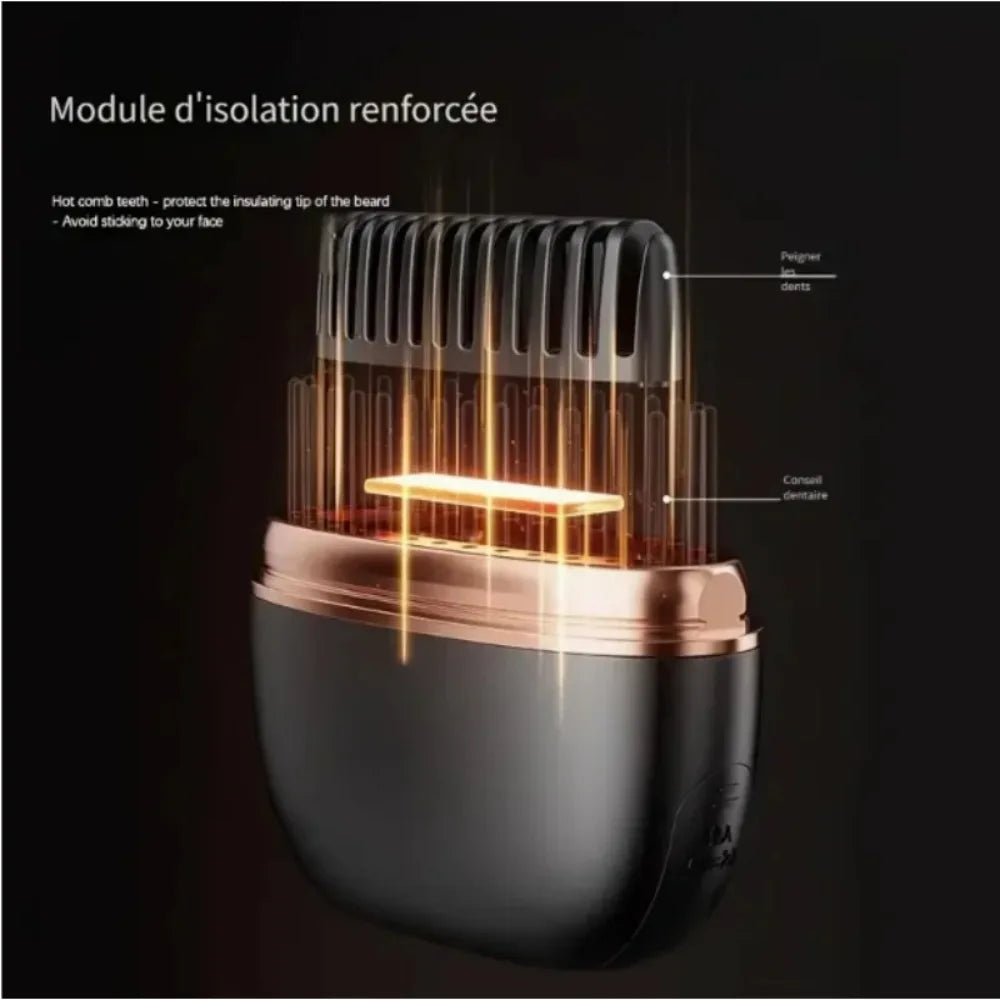 Zimir Rechargeable Ionic Hair Straightener Brush Portable Travel Styling Tool
