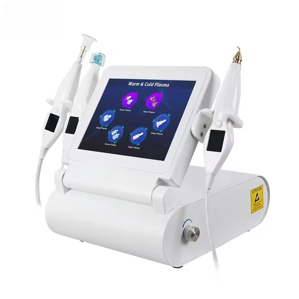 6-in-1 Cold and Warm Eyelid Lifting Fibroblast Ozone Jet Plasma Pen Machine Facial Care Repair Skin Surface, Fade Skin Spots