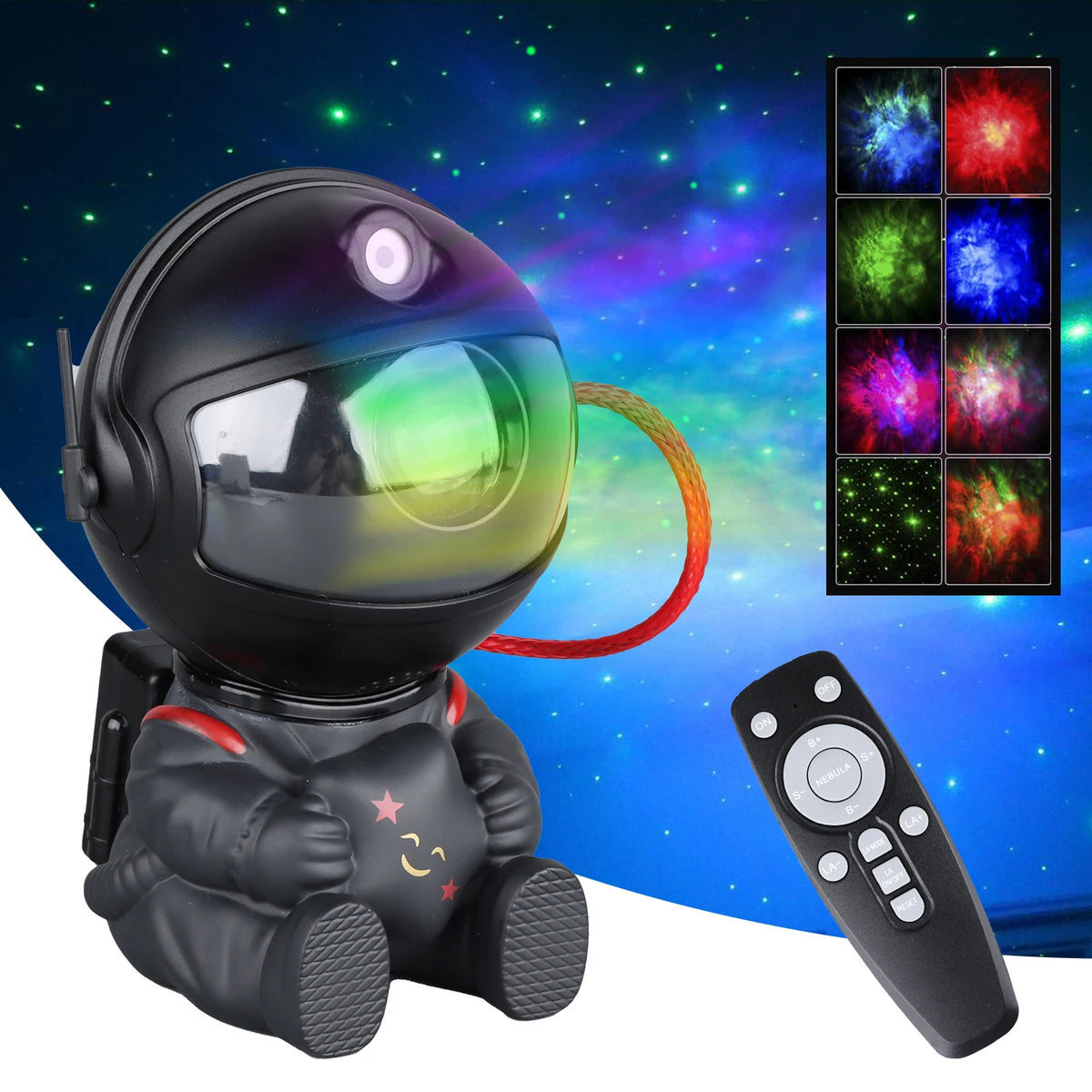 LED Barz Galaxy Projector With Remote Control For Room Ambiance