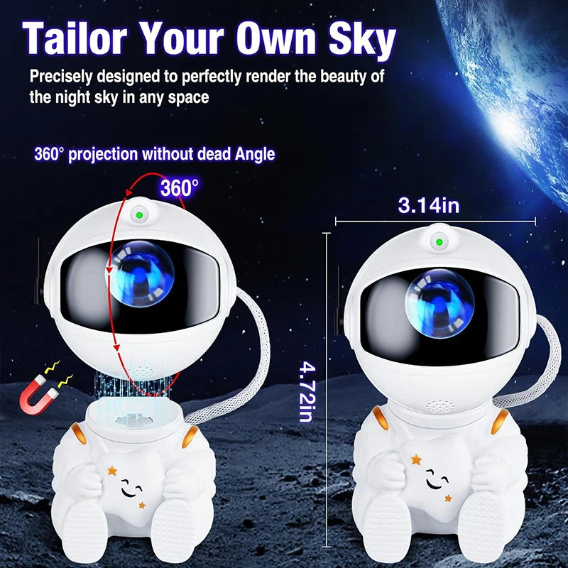 LED Barz Galaxy Projector With Remote Control For Room Ambiance