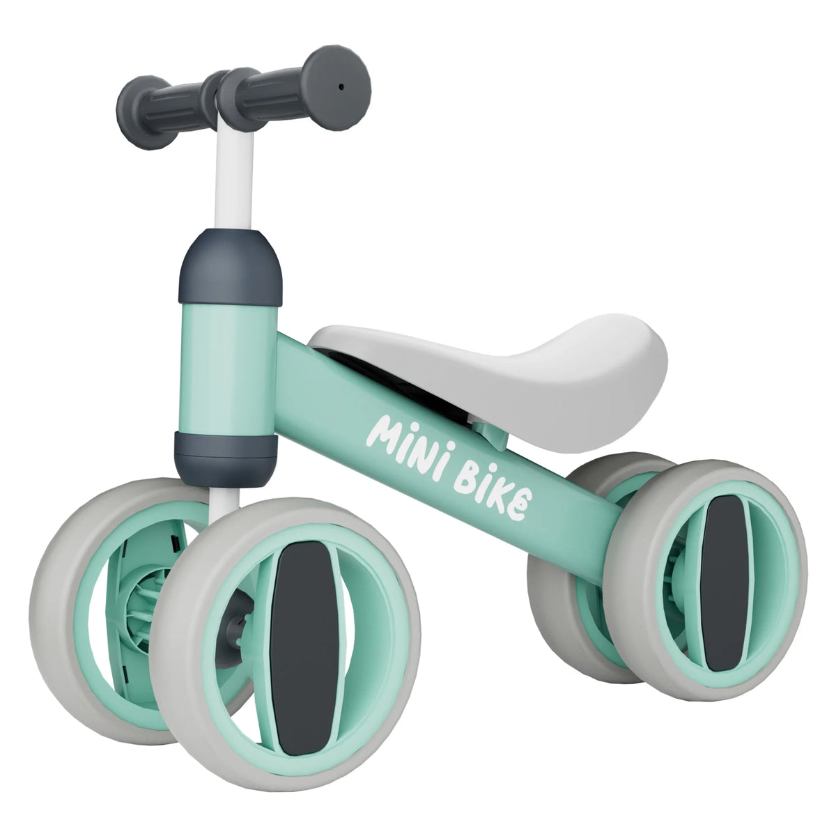 Commugo Toddler Balance Bike Four Wheel Safe Indoor Toy