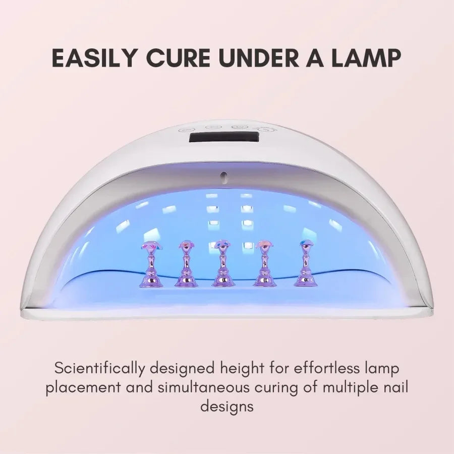 Magnetic Crystal False Nail Practice Holder Stand with Reusable Display
