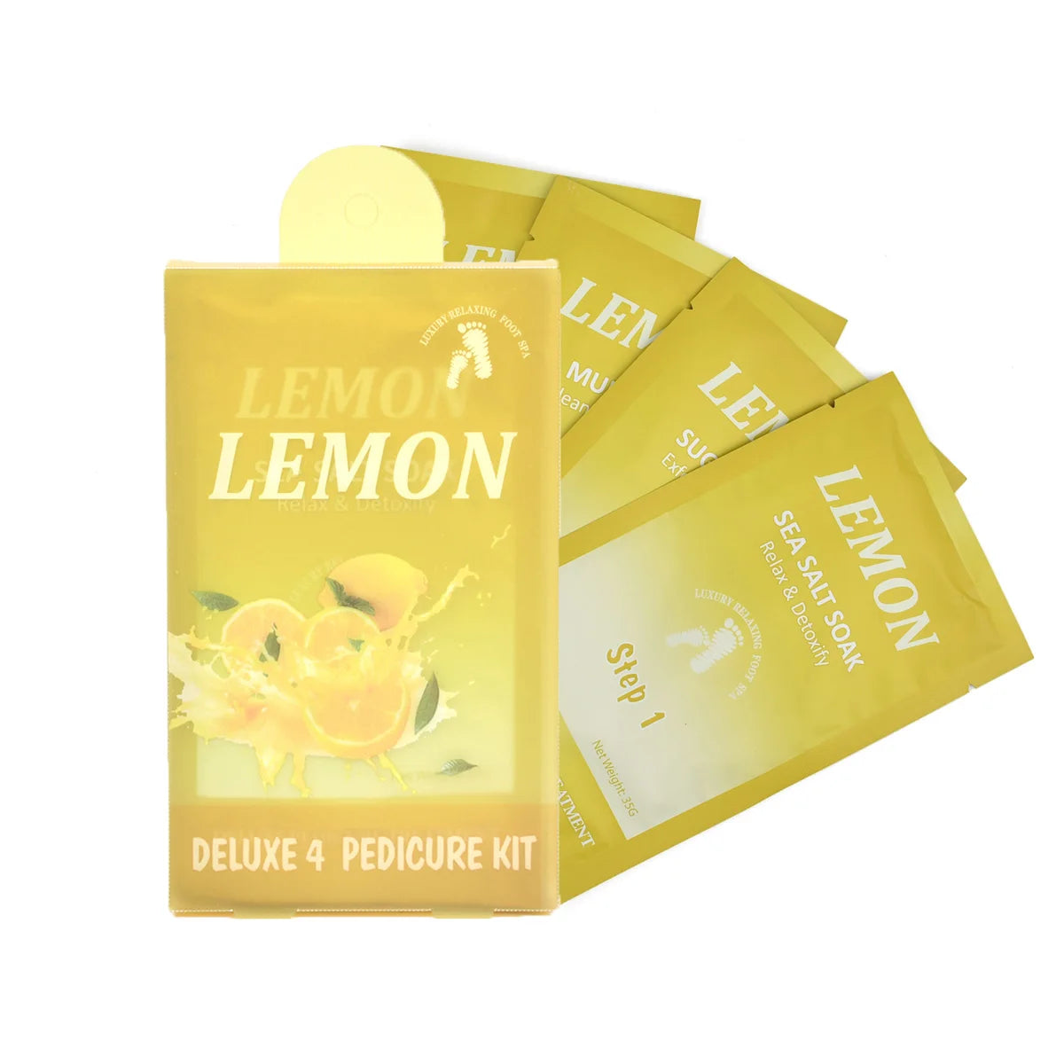 Deluxe Four Step Spa Pedicure Kit For Professional Foot Care