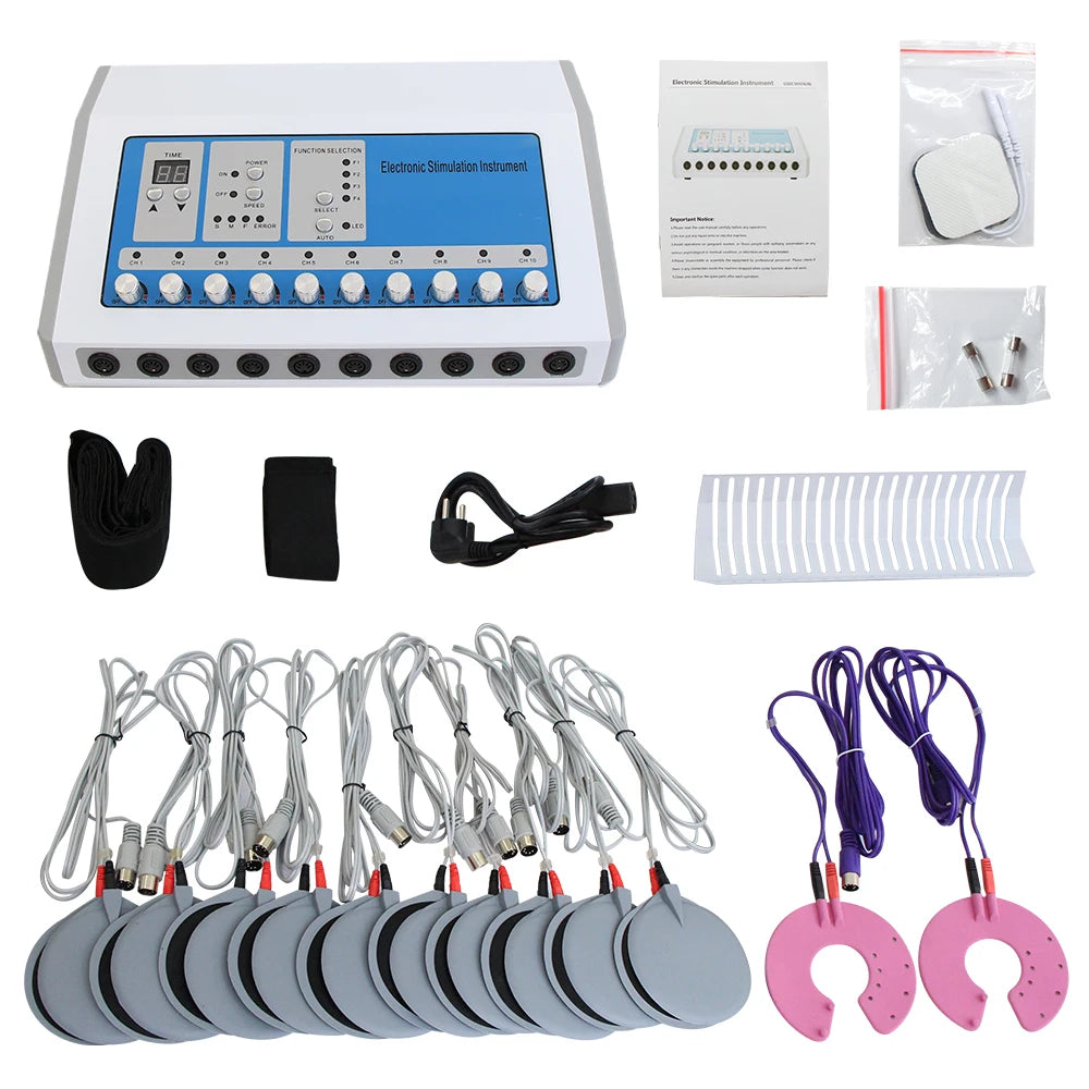 EMS Microcurrent Electric Muscle Stimulator Slimming Weight Loss Machine Russian Waves Body Shapping Massager Skin Care