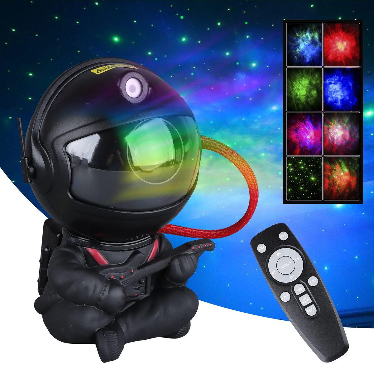 LED Barz Galaxy Projector With Remote Control For Room Ambiance
