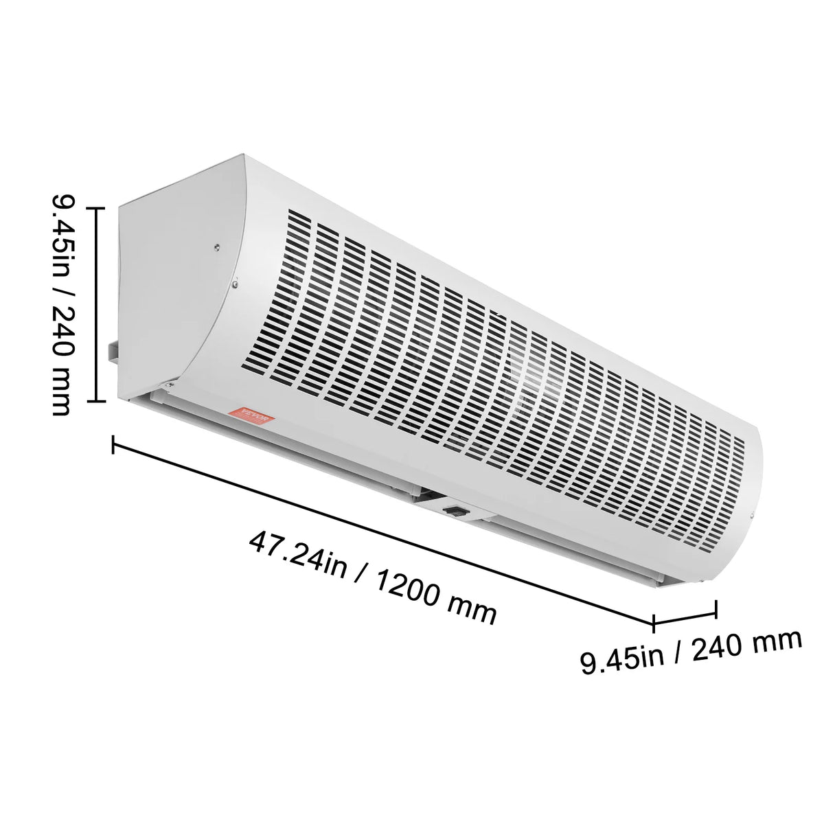 SucceBuy Commercial Indoor Air Curtain Wall Mounted Fan