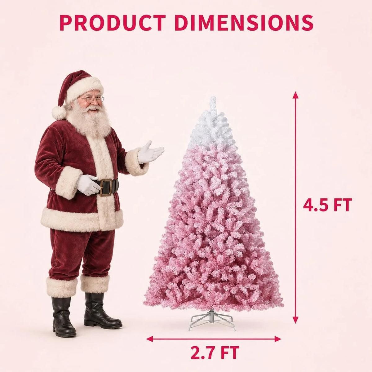Flocked Artificial Christmas Tree For Festive Holiday Decor