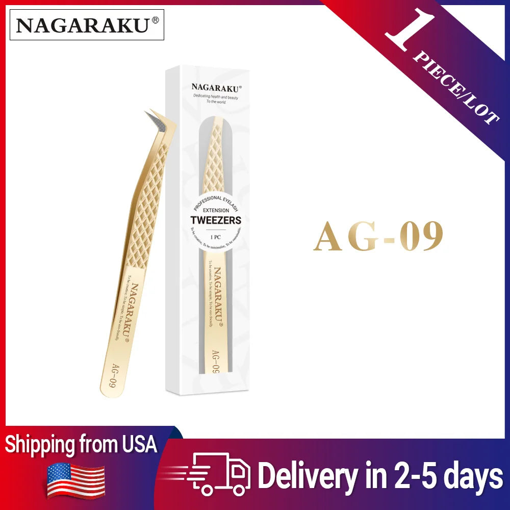 Nagaraku AG Series Eyelash Extension Tweezers Precision Volume Fan Making