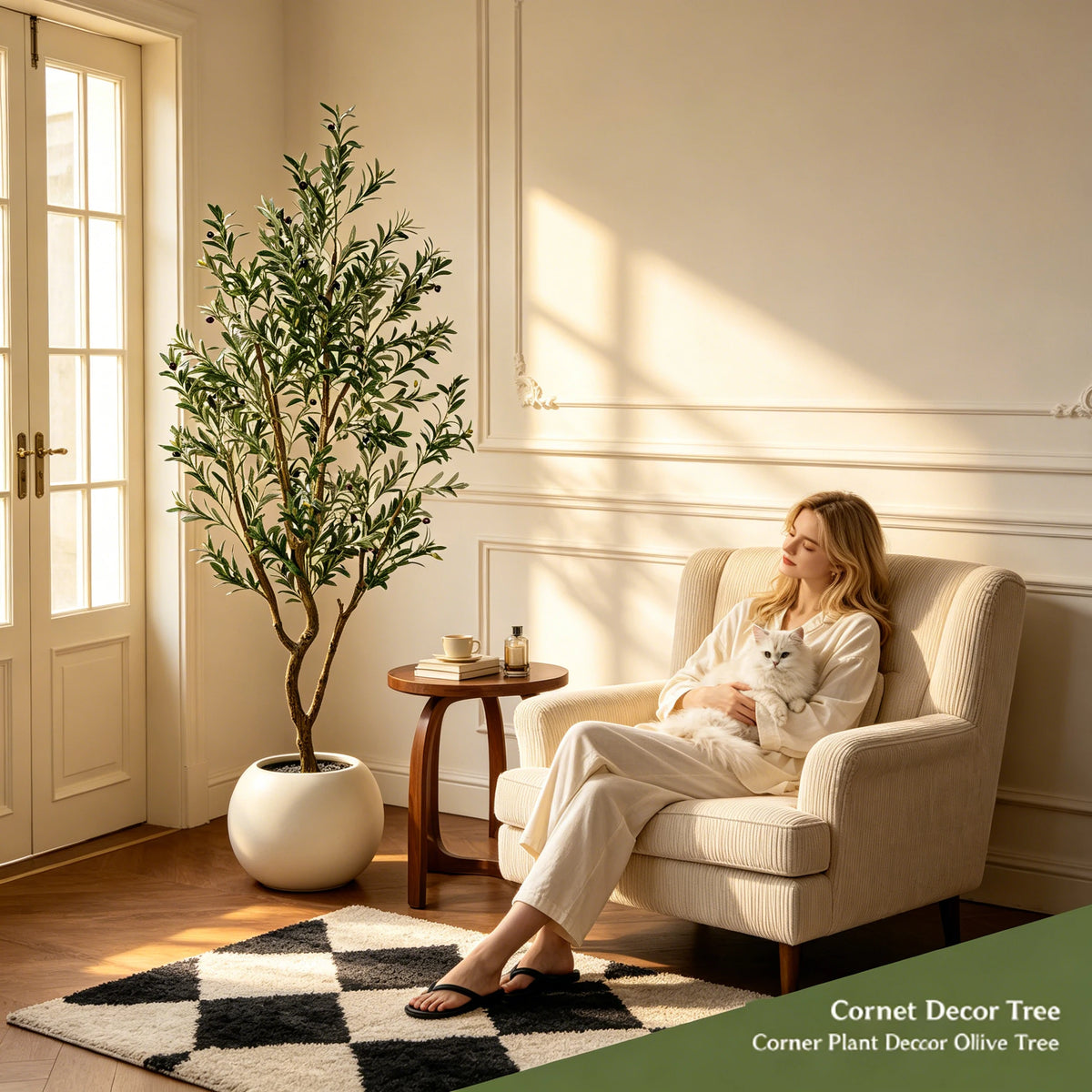Olitree Artificial Olive Tree With Pot For Home Decor