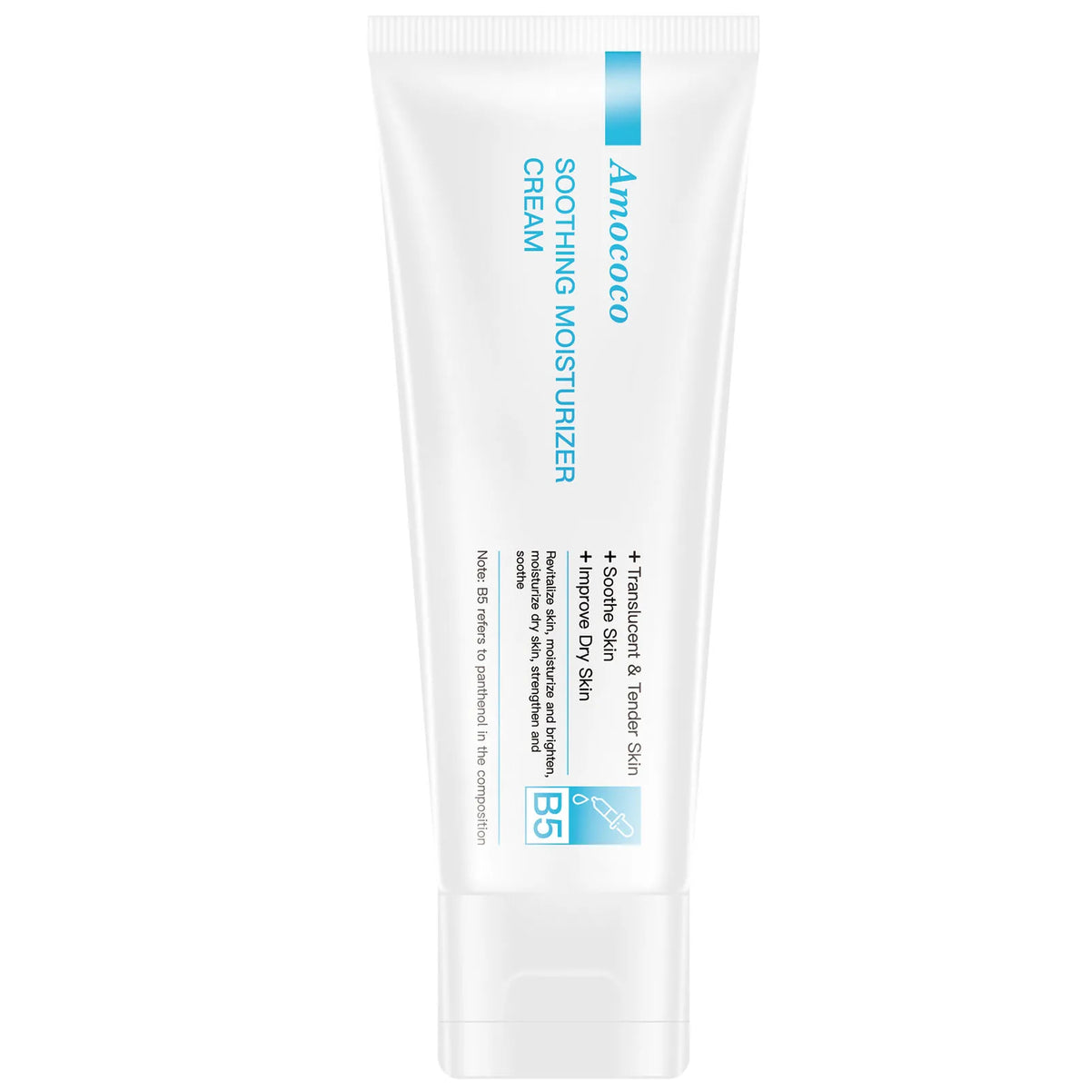 Amococo B5 Moisturizing Facial Cream With Panthenol And Hyaluronic Acid