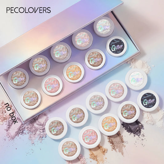 Long Lasting Glitter Eyeshadow Palette With Shimmer Highlighter