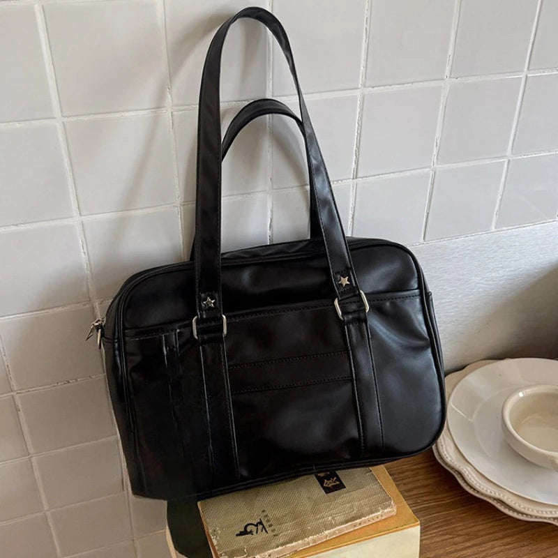 Classic Tpu Shoulder Bag For Female Students And Daily Carry