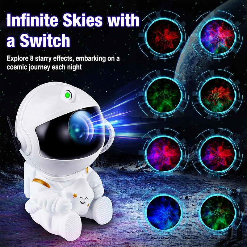 LED Barz Galaxy Projector With Remote Control For Room Ambiance