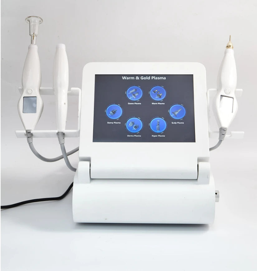 6-in-1 Cold and Warm Eyelid Lifting Fibroblast Ozone Jet Plasma Pen Machine Facial Care Repair Skin Surface, Fade Skin Spots