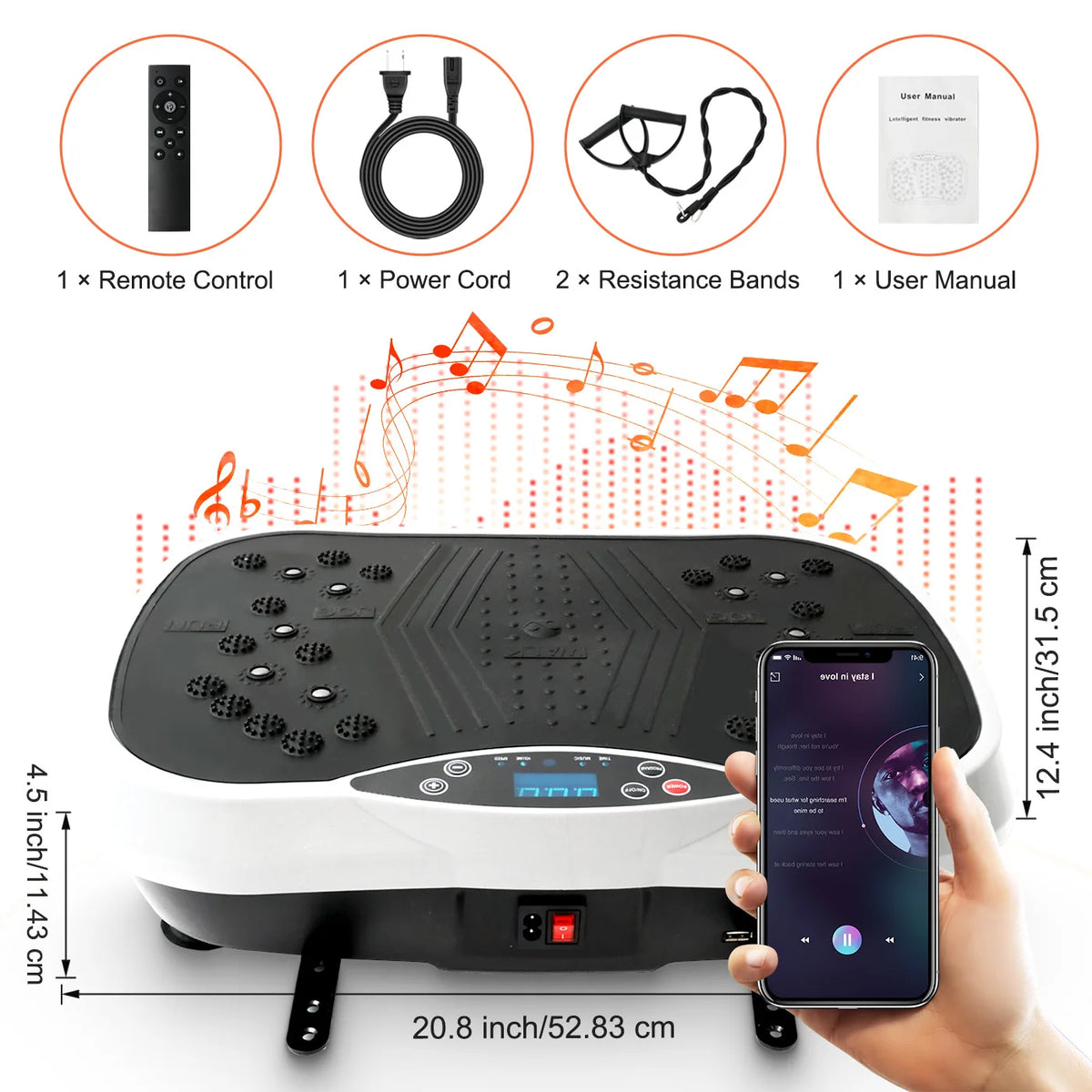 Portable Vibration Plate Exercise Machine For Full Body Fat Burning