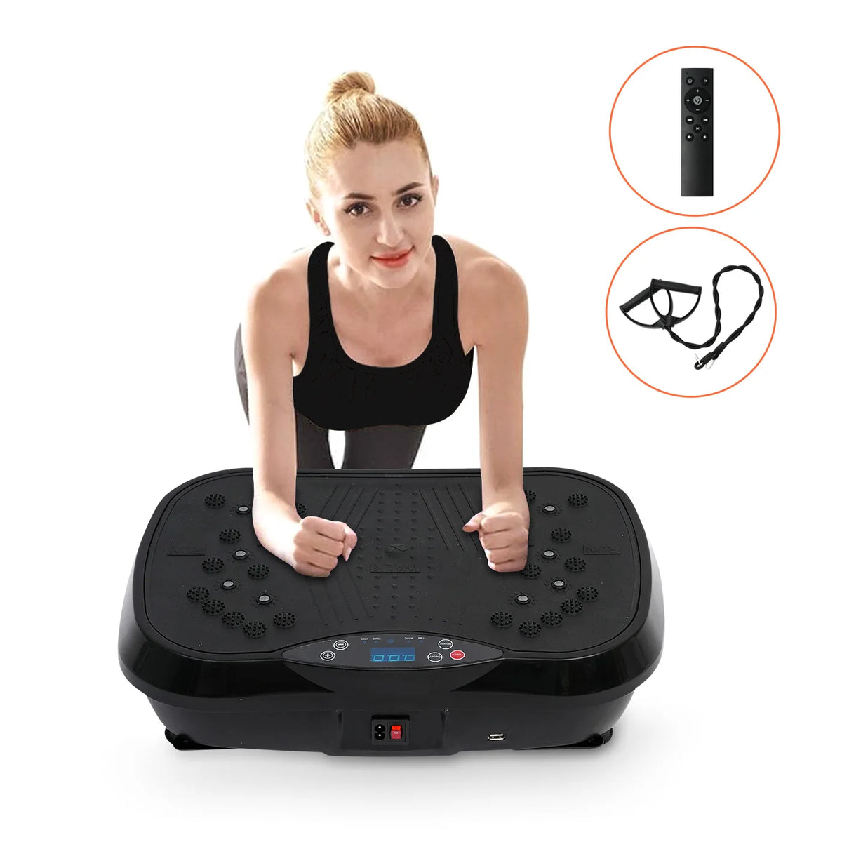 Portable Standing Vibration Plate Whole Body Exercise Fitness Machine