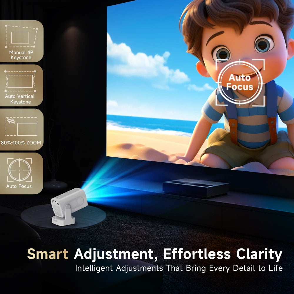 Magcubic 4K Mini Projector With Auto Focus And Home Theater