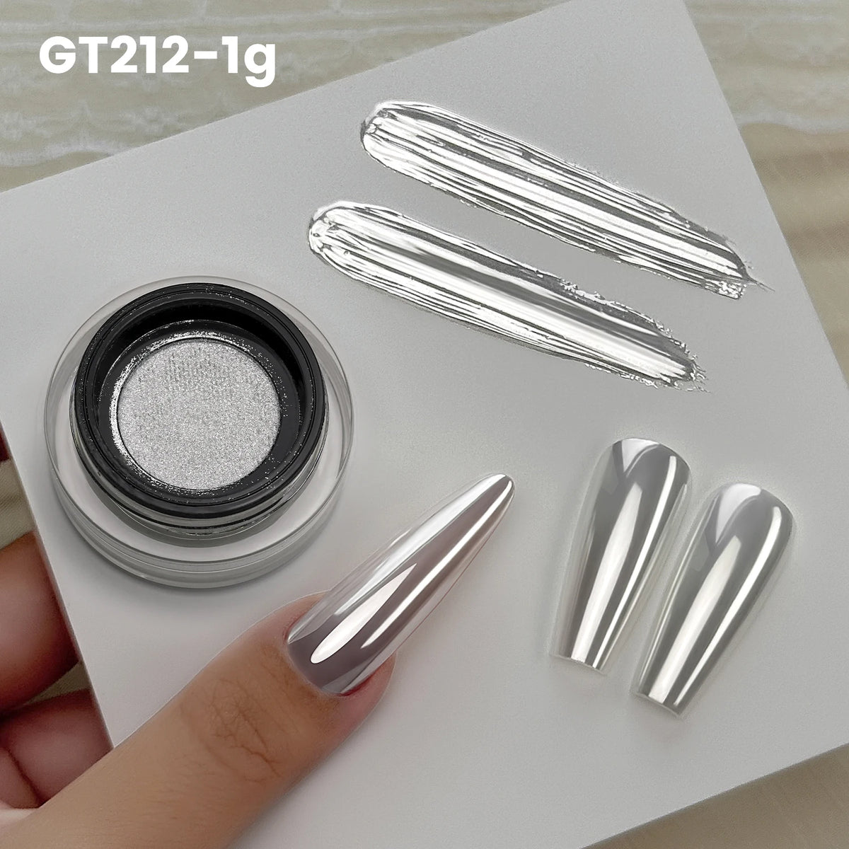 Yokefellow Aurora Chrome Nail Powder For Professional Nail Art
