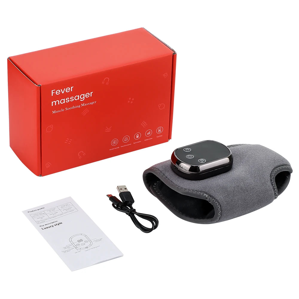 Hailicare Electric Heating Foot Ankle Massager Vibration Wrap Support