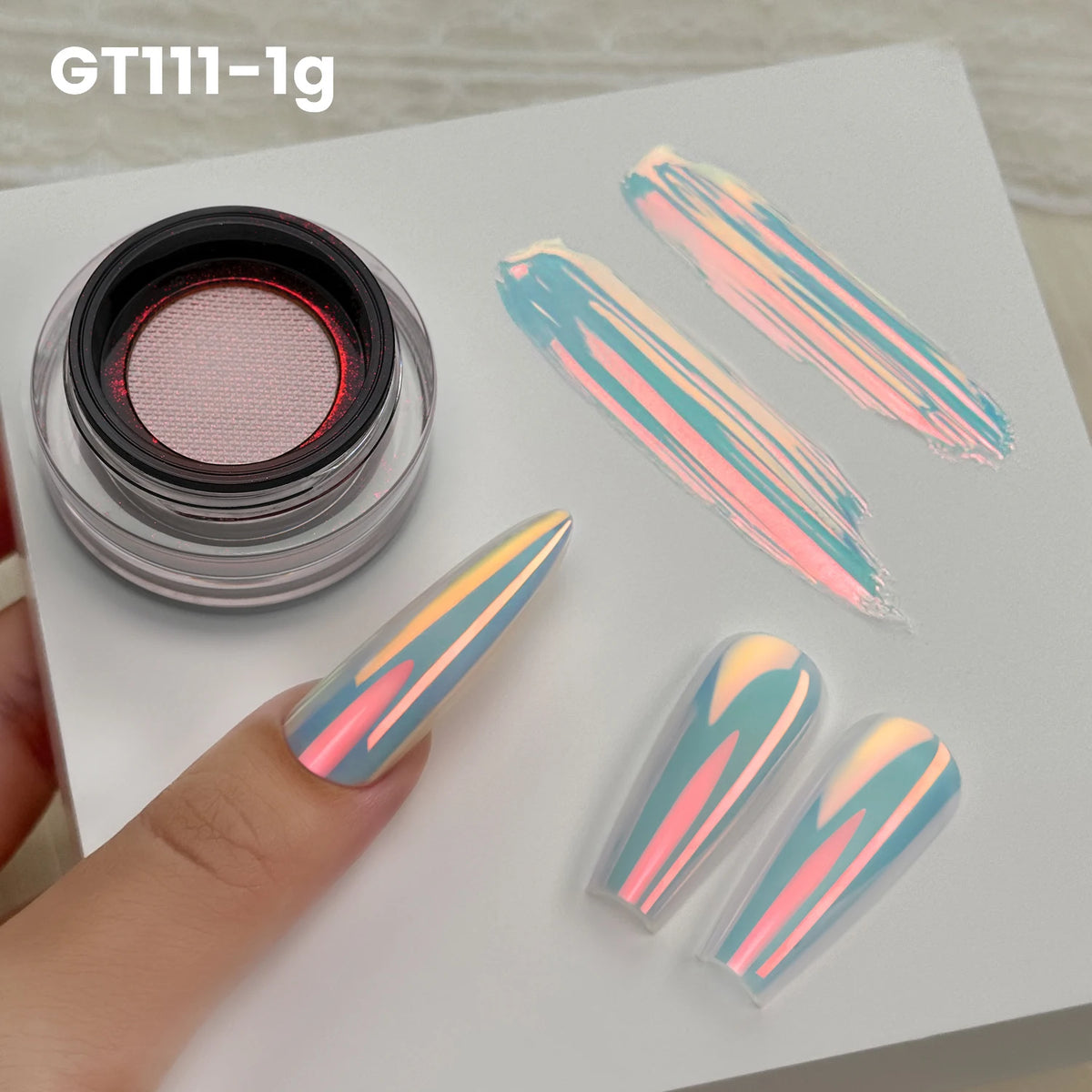 Yokefellow Aurora Chrome Nail Powder For Professional Nail Art