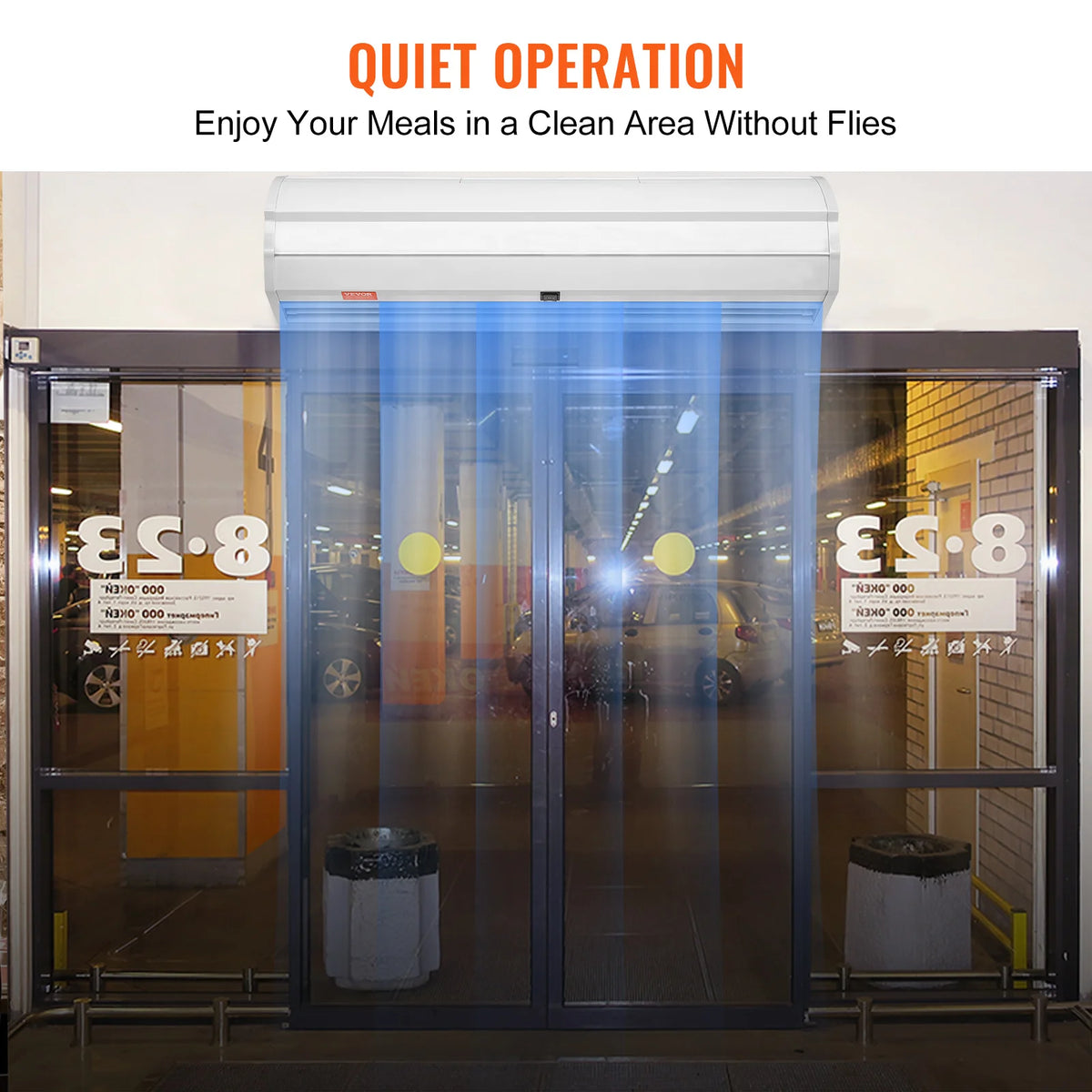SucceBuy Commercial Indoor Air Curtain Wall Mounted Fan