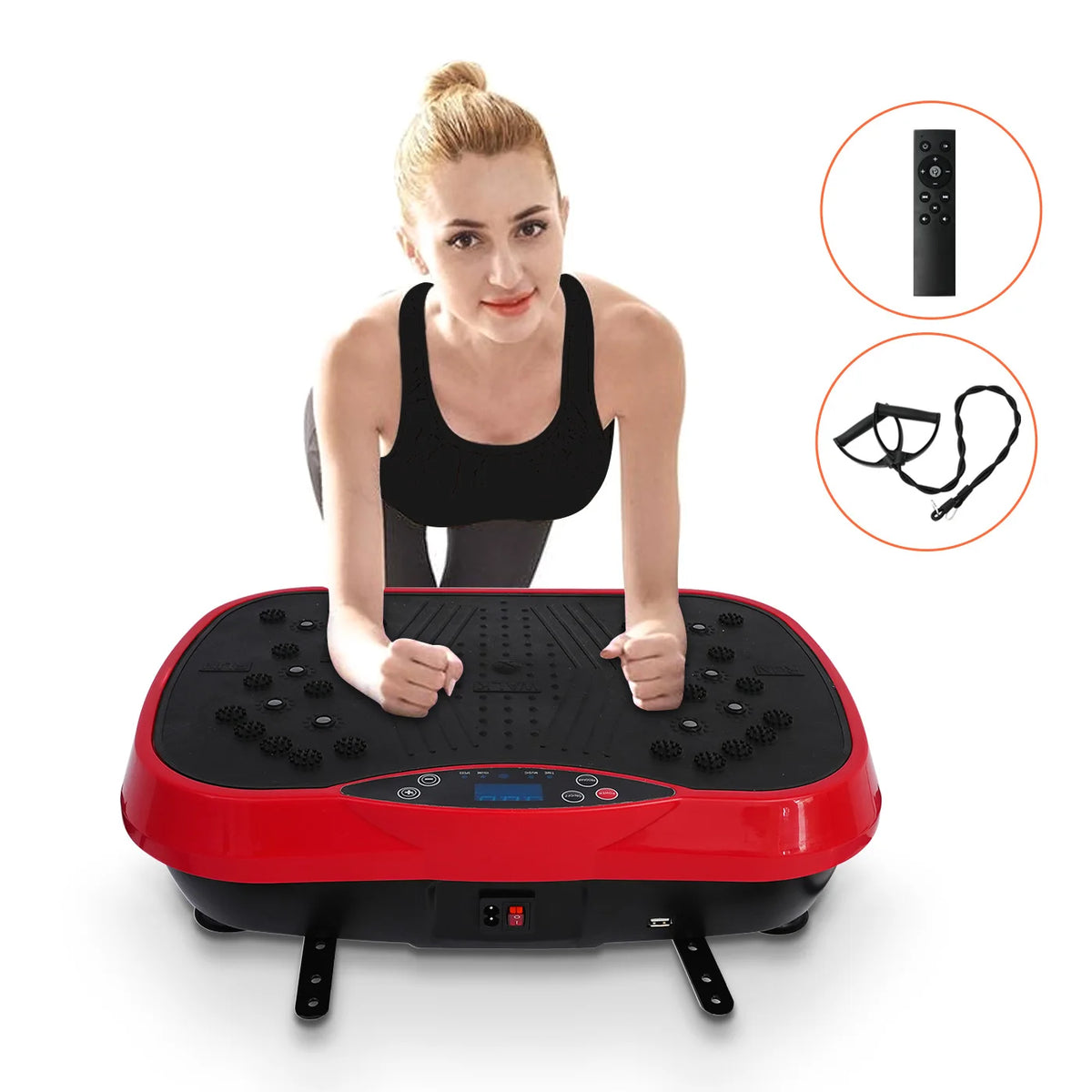 Portable Standing Vibration Plate Whole Body Exercise Fitness Machine