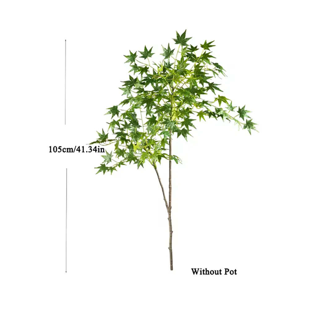 Kmitang Artificial Maple Tree Faux Plastic Home Garden Decor