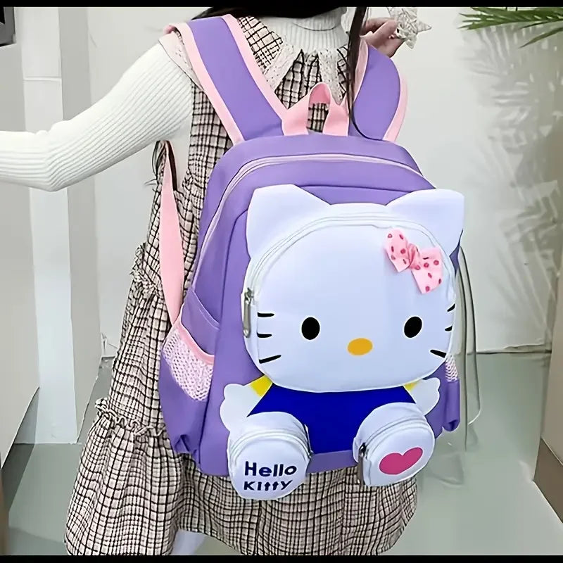 Mesuca 3D Cartoon Cat Kids Backpack Lightweight School Daypack