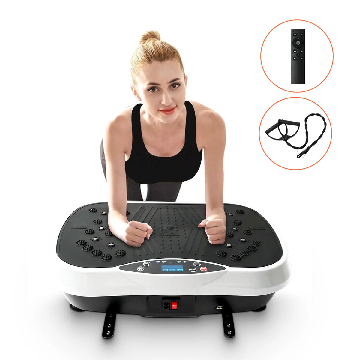 Portable Standing Vibration Plate Whole Body Exercise Fitness Machine