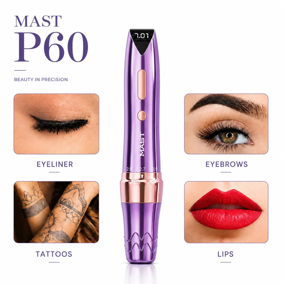 Mast P60 Adjustable Permanent Makeup Tattoo Machine