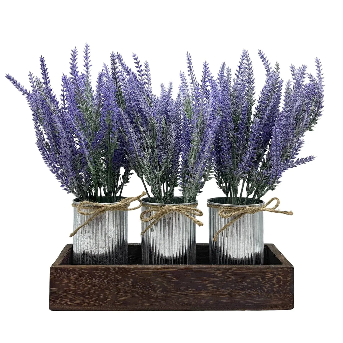 Farmhouse Table Centerpiece Artificial Lavender Flowers Set