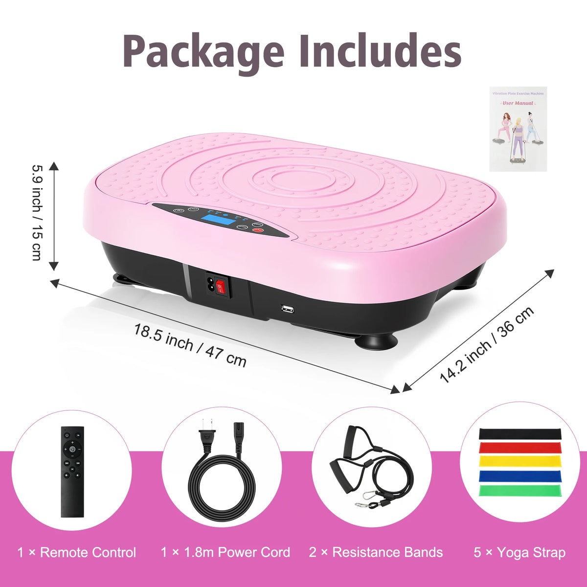 Portable Vibration Plate Exercise Machine For Full Body Fat Burning