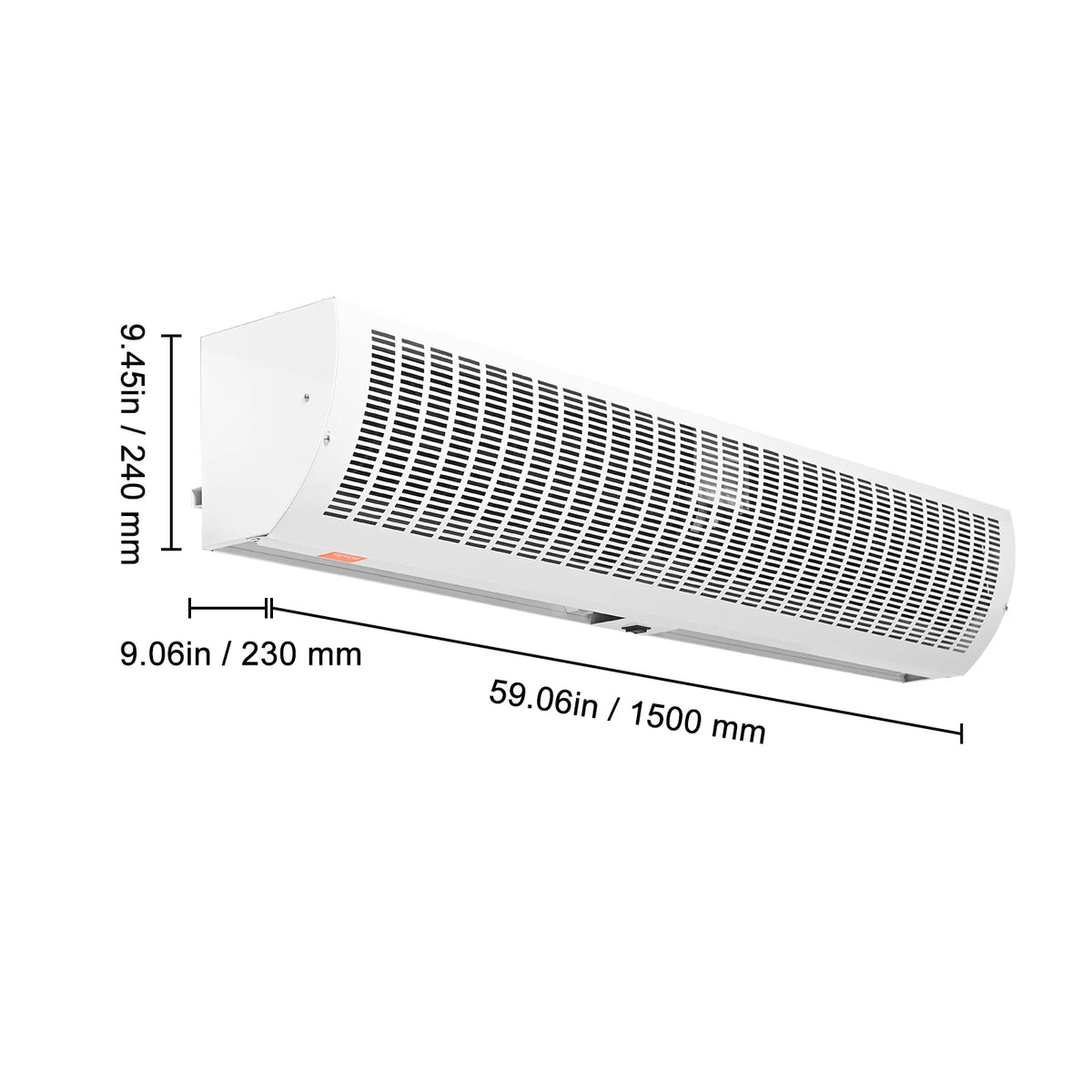 SucceBuy Commercial Indoor Air Curtain Wall Mounted Fan