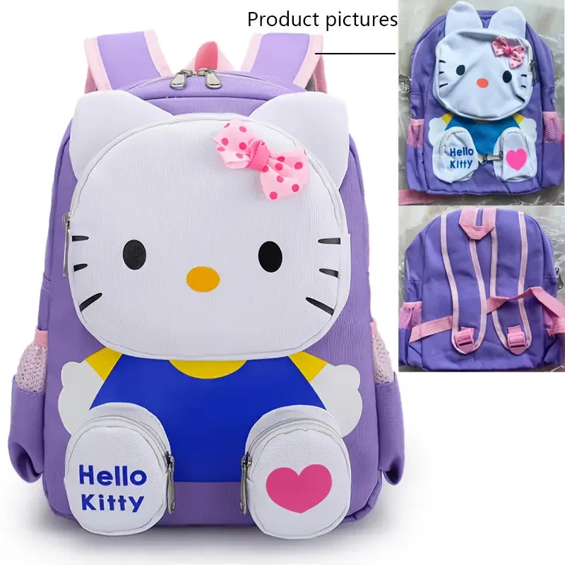 Mesuca 3D Cartoon Cat Kids Backpack Lightweight School Daypack