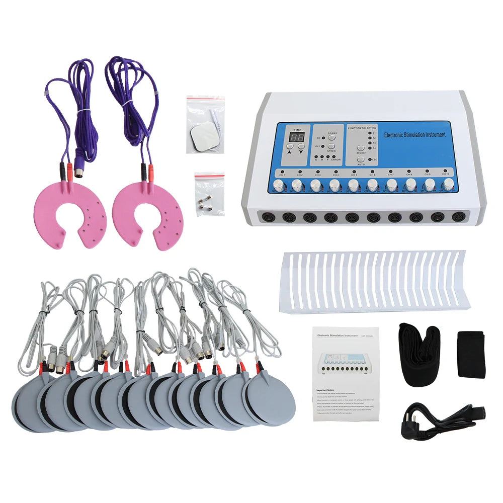 EMS Microcurrent Electric Muscle Stimulator Slimming Weight Loss Machine Russian Waves Body Shapping Massager Skin Care