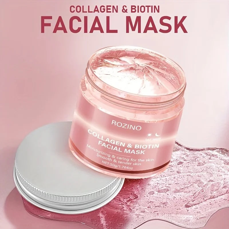 Biotin Collagen Day Night Hydrating Face Mask For Radiant Skin