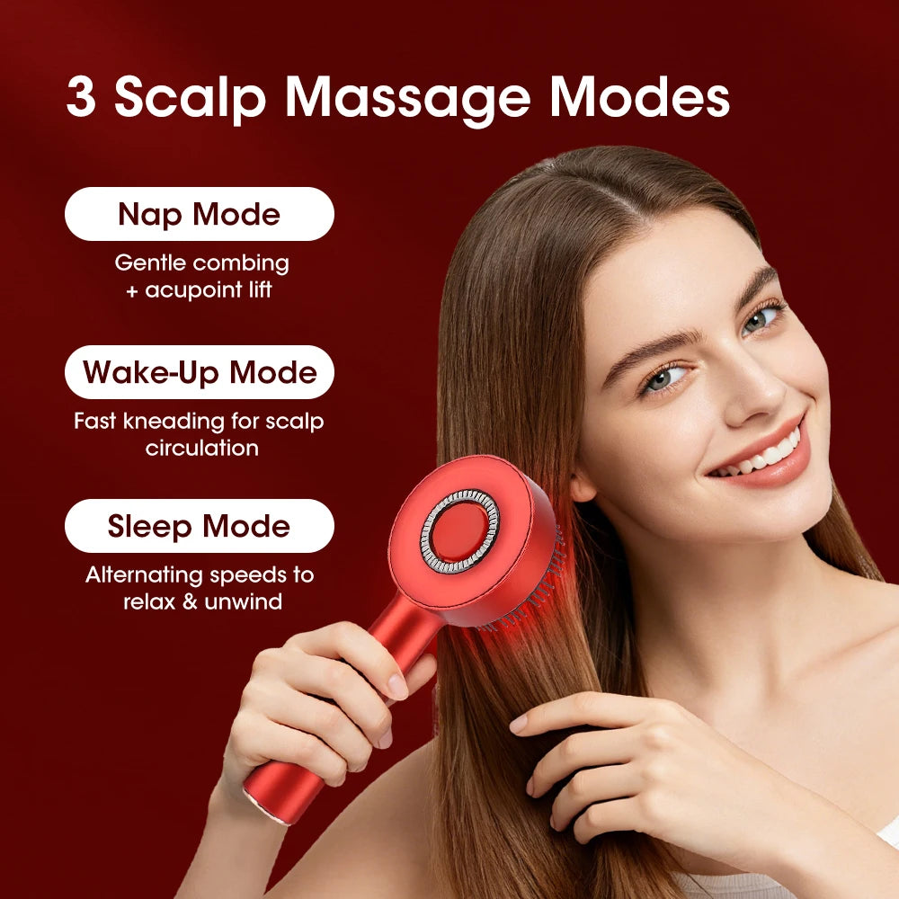 Hailicare Electric Red Light Scalp Massager Comb For Hair Relaxation