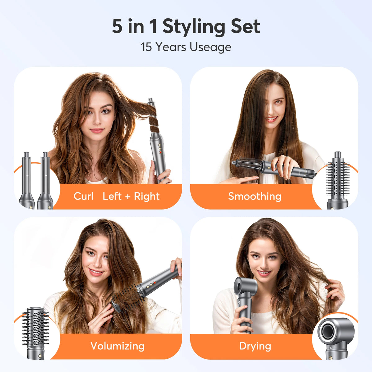 Bopcal Hot Air Comb Hair Dryer Multi Style Electric Tool