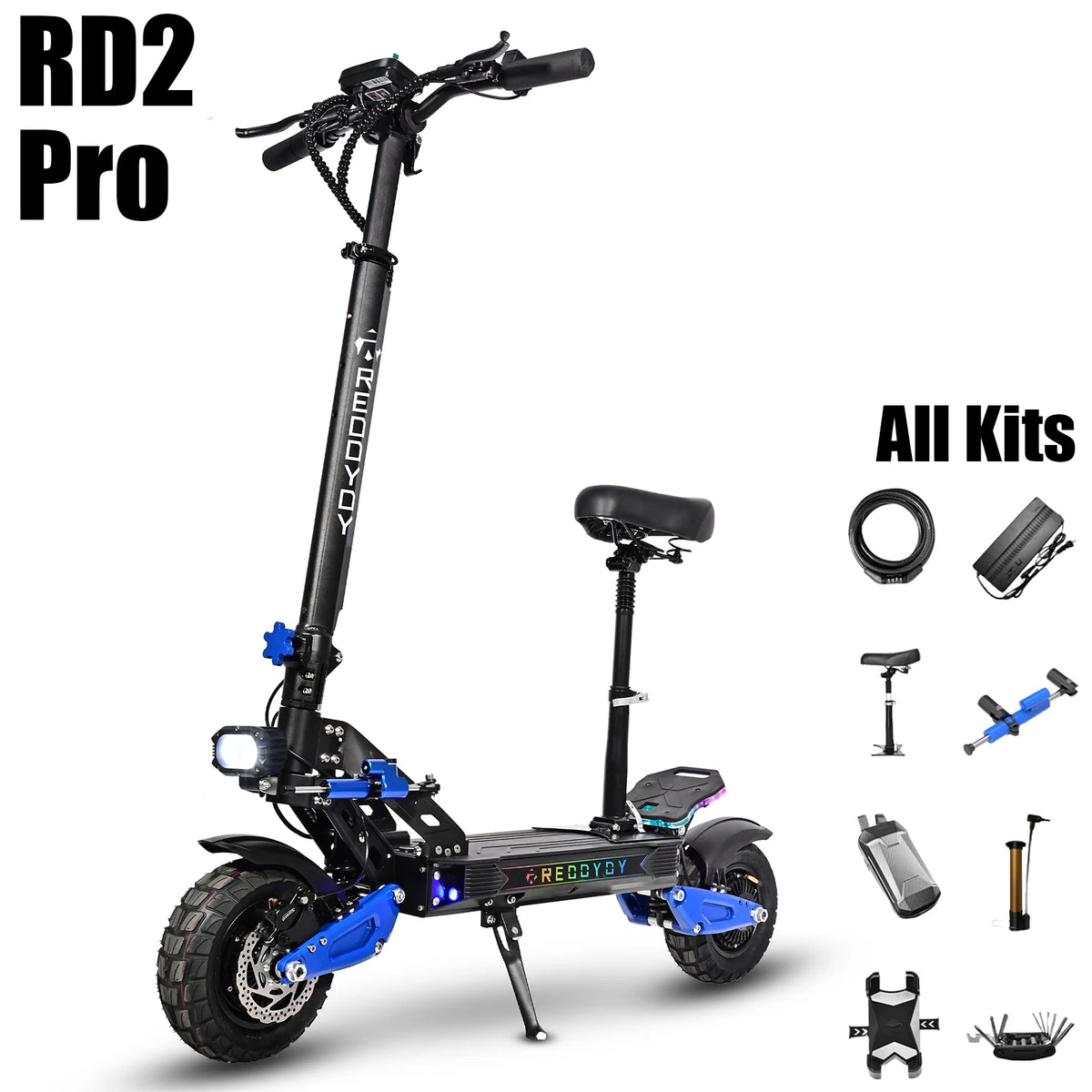 Reddydy Dual Motors Electric Scooter With Full Suspension