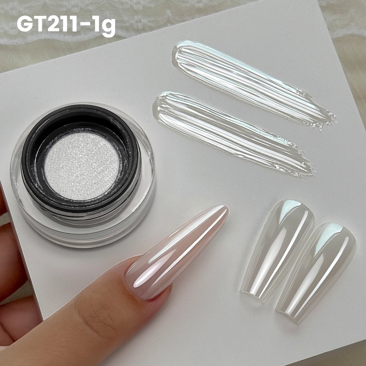 Yokefellow Aurora Chrome Nail Powder For Professional Nail Art