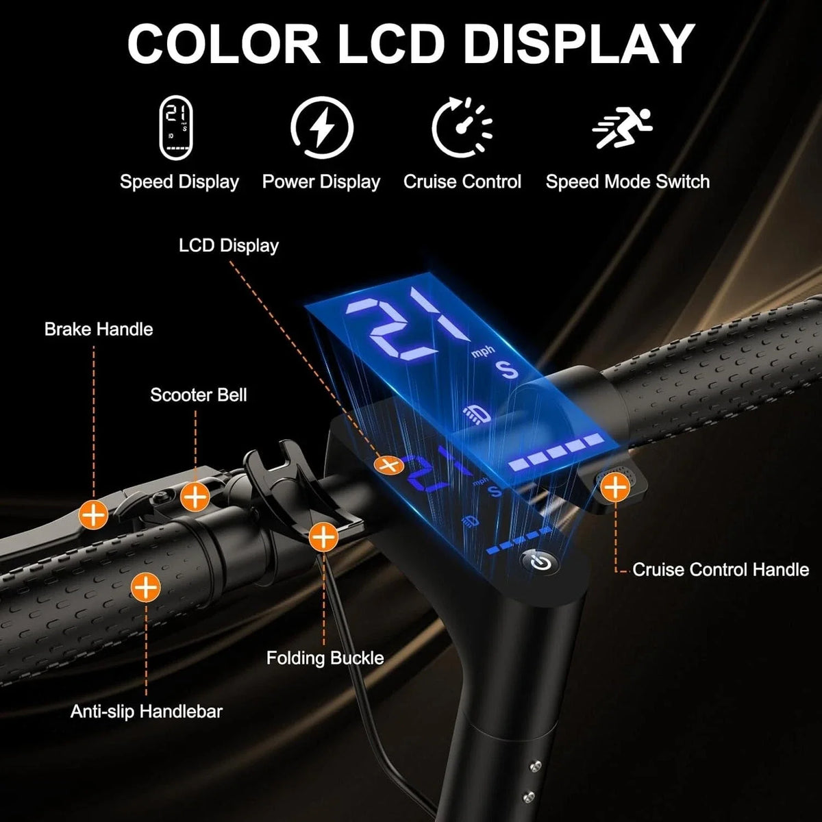 AOVOPRO TMAX 500W Smart Adult Folding Electric Scooter
