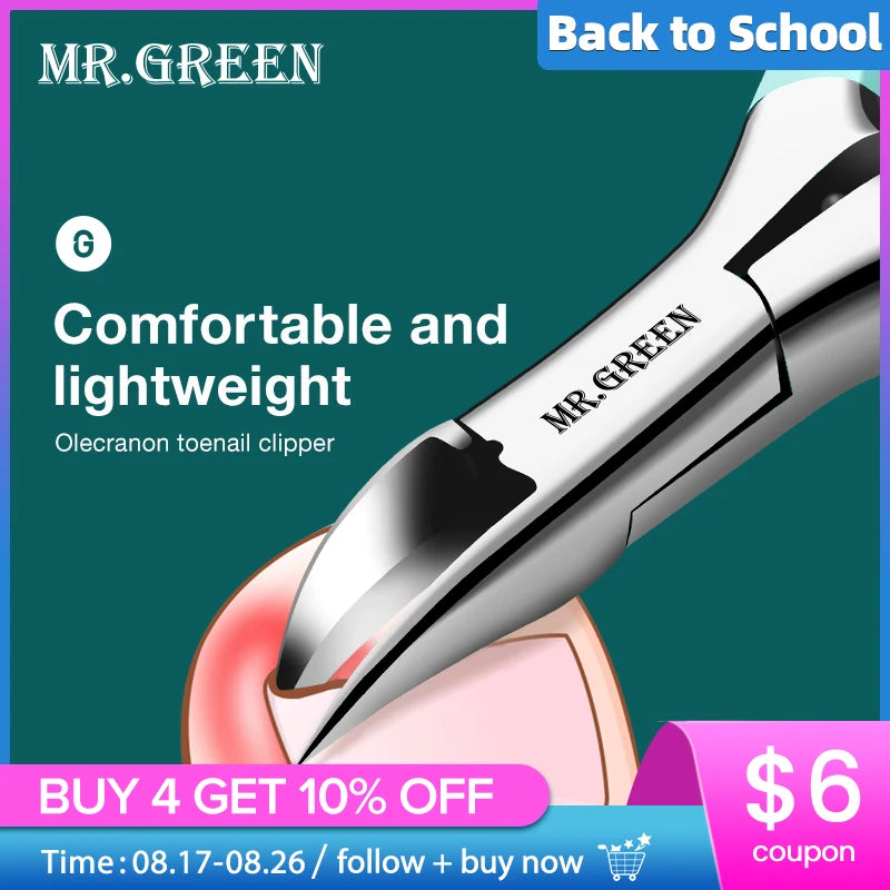 MR.GREEN Stainless Steel Ingrown Toenail Clippers Precision Cutter