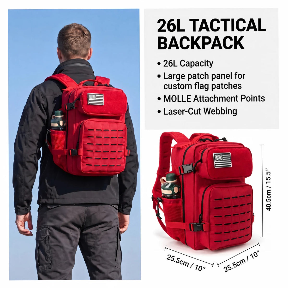 ReFire Gear Tactical Backpack For Hiking Camping And Daily Travel