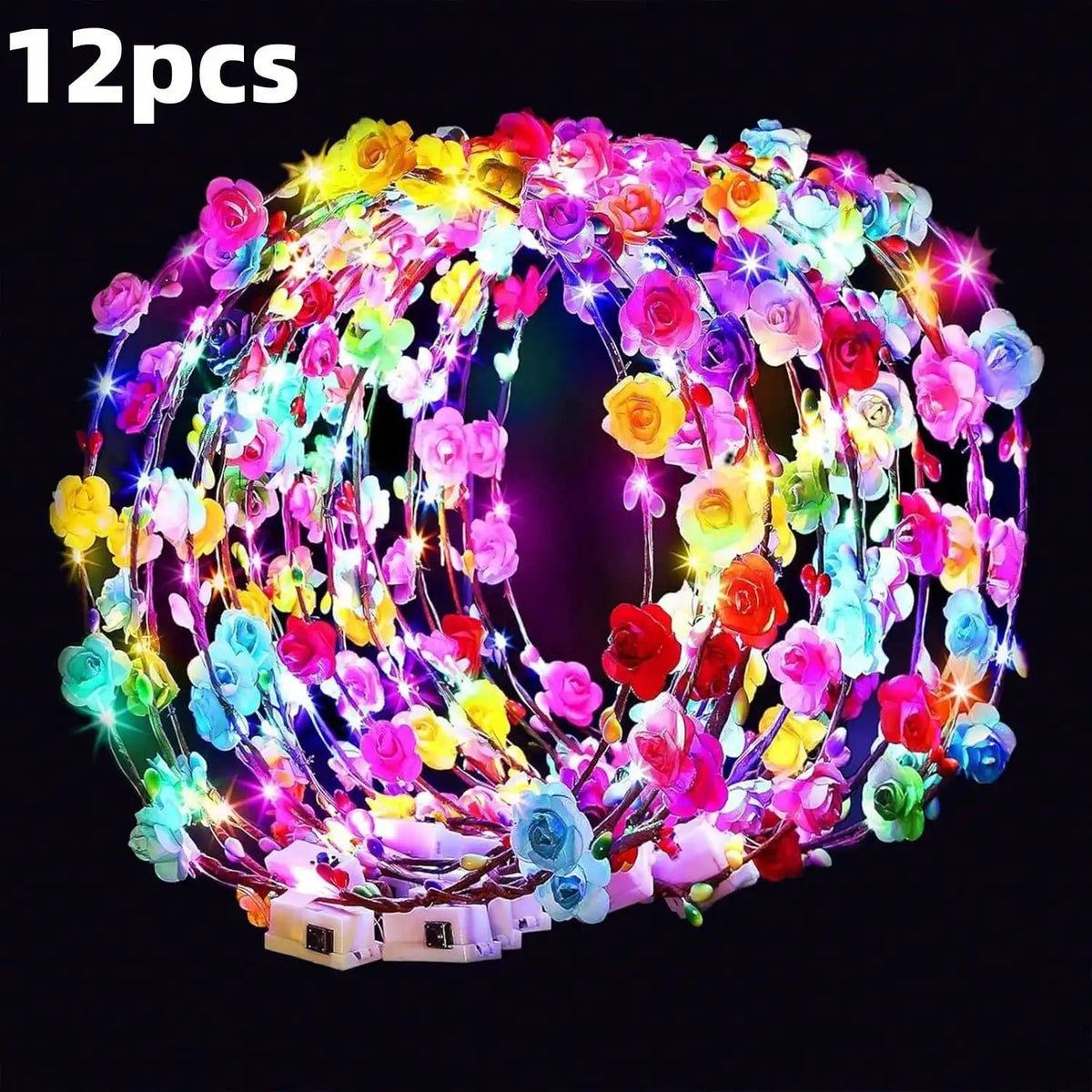 Premium LED Flower Crown Headband For Special Events