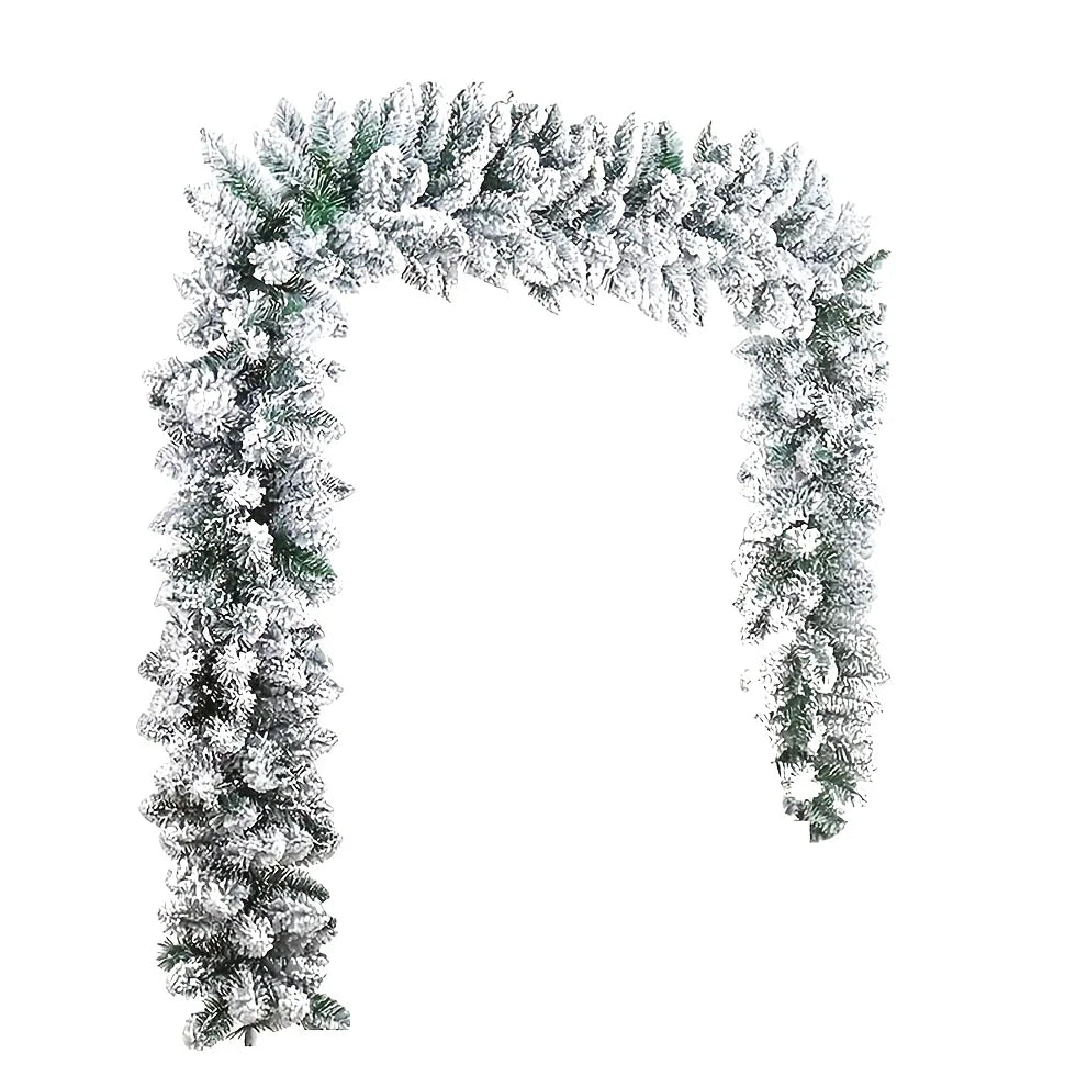 Artificial Frosted Pine Christmas Garland For Holiday Home Decoration