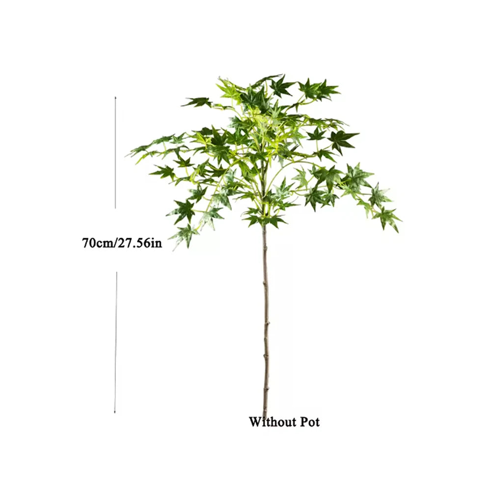 Kmitang Artificial Maple Tree Faux Plastic Home Garden Decor