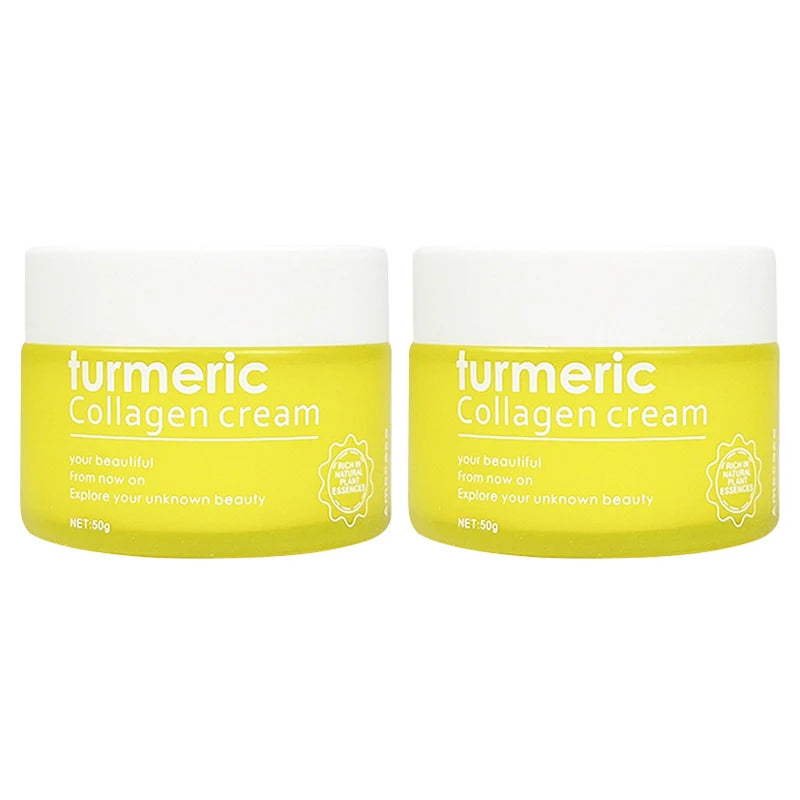 Amococo Natural Turmeric Face Cream Anti Aging Moisturizer With Collagen