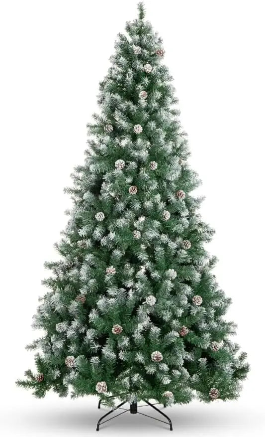 Tacleekii Artificial Christmas Tree With Pinecones And Built In Lights