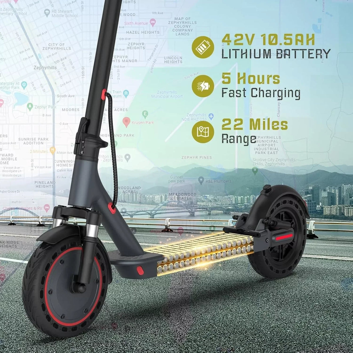 AOVOPRO TMAX 500W Smart Adult Folding Electric Scooter